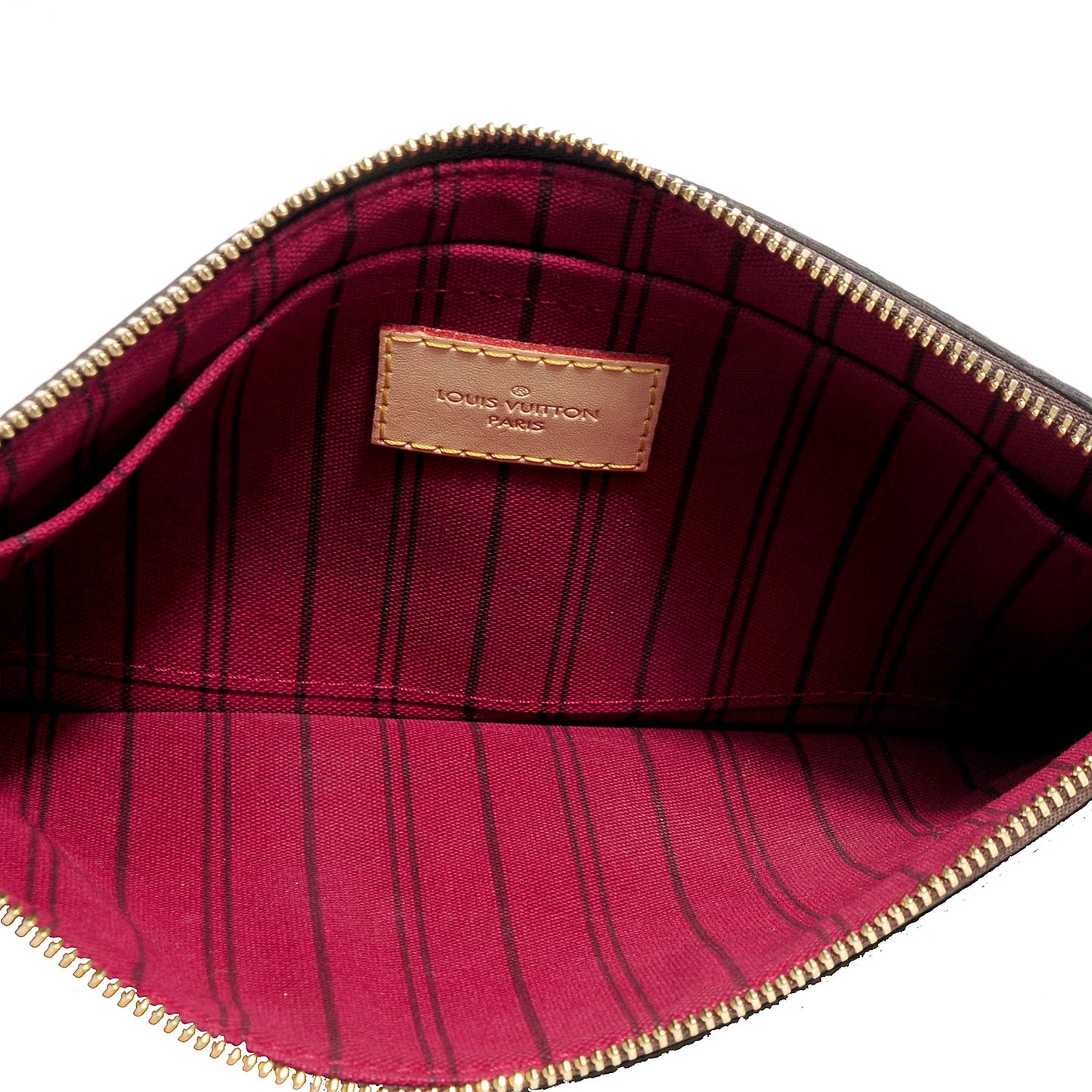 Monogram Neverfull MM GM Pochette Fuchsia