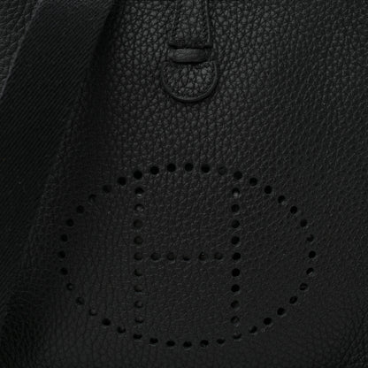 Hermes Taurillon Clemence Evelyne TPM Black 7 of 11