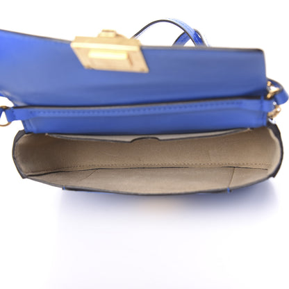 Givenchy Goatskin Quilted GV3 Mini Pocket Convertible Bag Blue 4 of 8