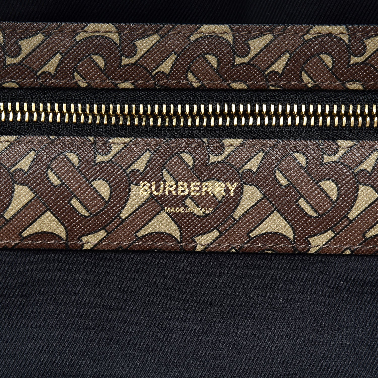 Burberry E-Canvas Monogram Stripe Backpack Bridle Brown 6 of 9