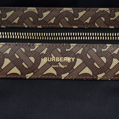 Burberry E-Canvas Monogram Stripe Backpack Bridle Brown 6 of 9