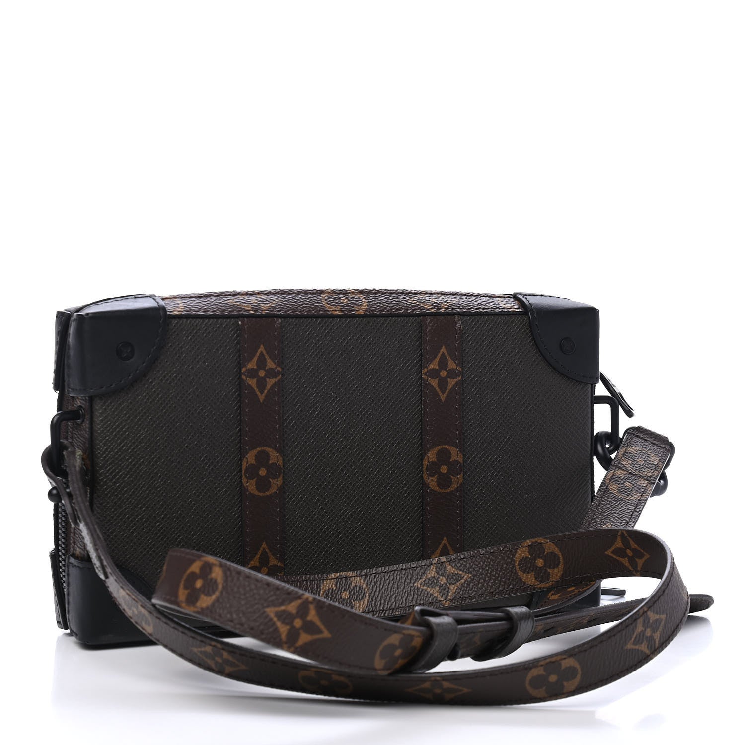 Louis Vuitton Taiga Monogram Soft Trunk Wallet Khaki Green 2 of 4