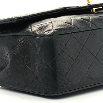 Chanel Lambskin Quilted Medium Double Flap Black 10 of 11
