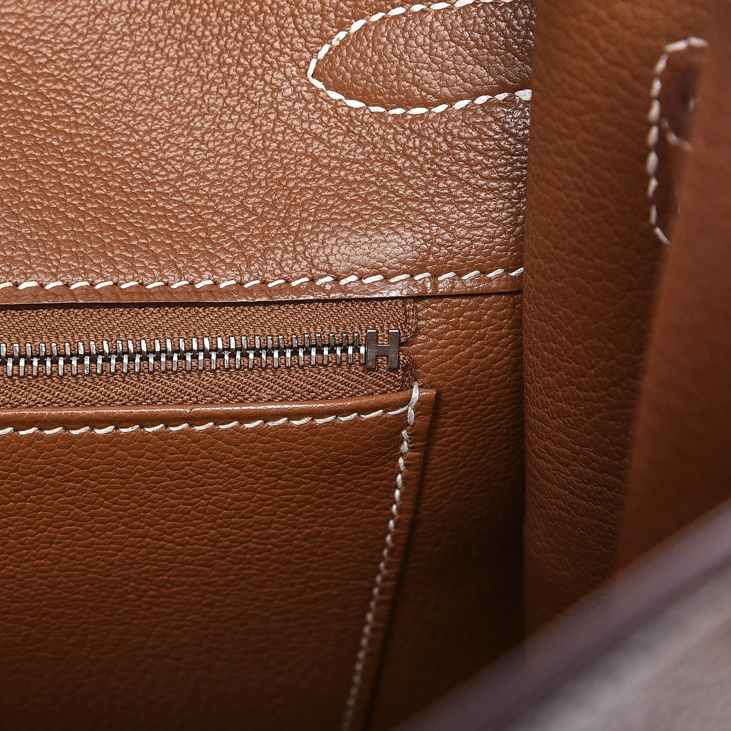 Natural Barenia Faubourg Birkin 35 Fauve