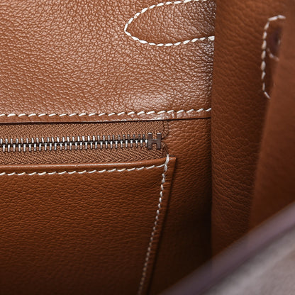 Hermes Natural Barenia Faubourg Birkin 35 Fauve 14 of 38