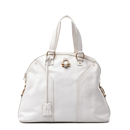 Saint Laurent Calfskin Oversized Muse Ivory 1 of 8