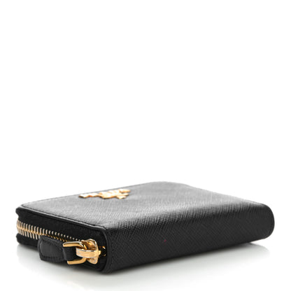 Prada Saffiano Metal Coin Purse Black 4 of 10