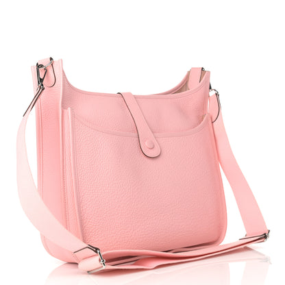 Hermes Taurillon Clemence Evelyne III PM Rose Sakura 3 of 10