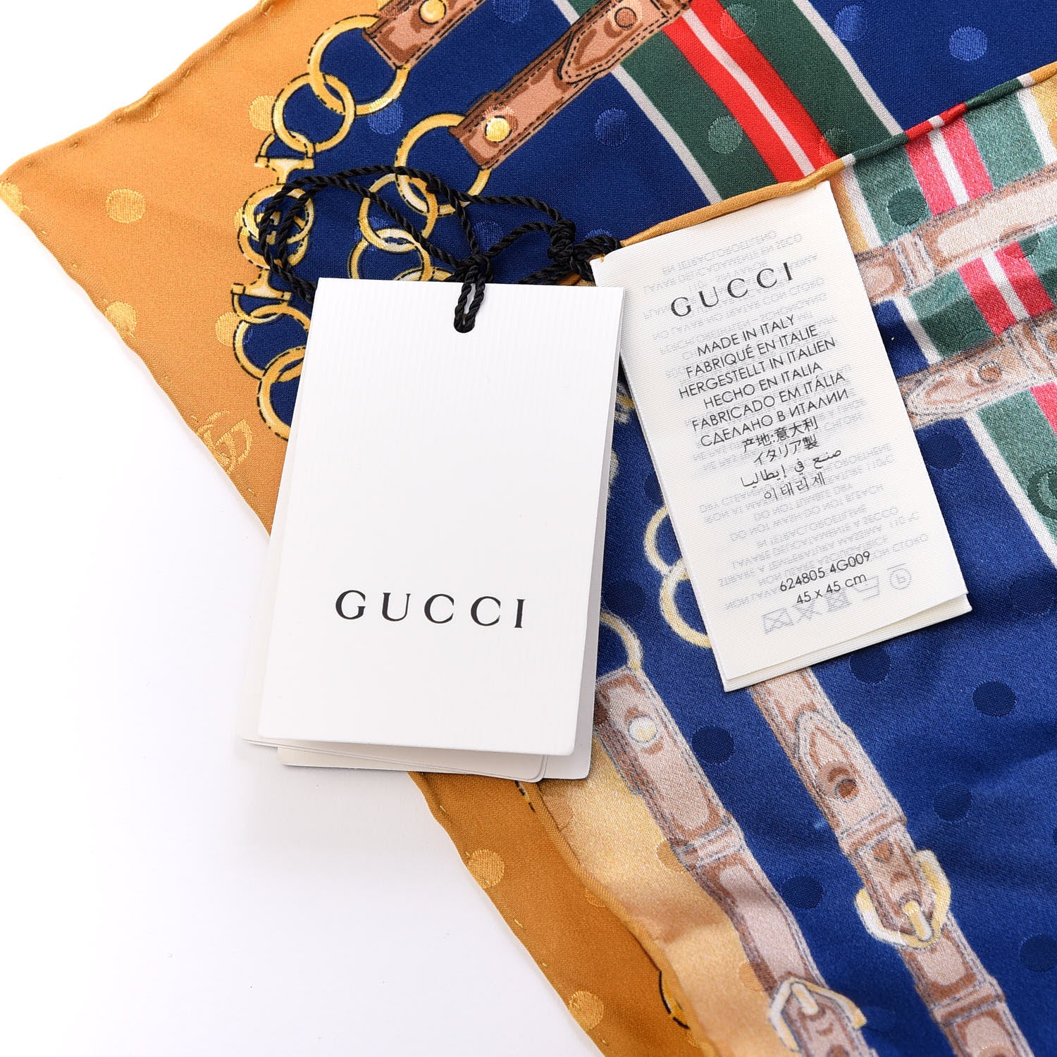 Gucci Silk Chain Square Scarf Multicolor 2 of 4