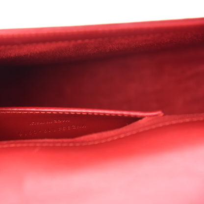 Saint Laurent Smooth Calfskin Medium Classic Monogram Kate Tassel Satchel Lipstick Red 10 of 11