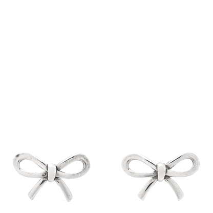 Tiffany Sterling Silver Bow Earrings 1 of 4