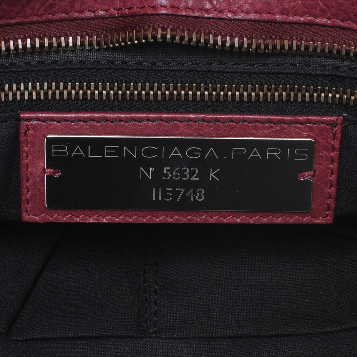 Balenciaga Agneau City Cassis 6 of 7