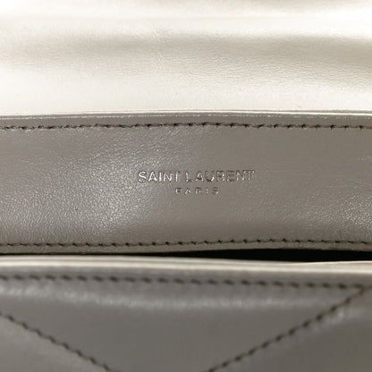 Saint Laurent Calfskin Y Quilted Monogram Toy Loulou Satchel Granite 6 of 11