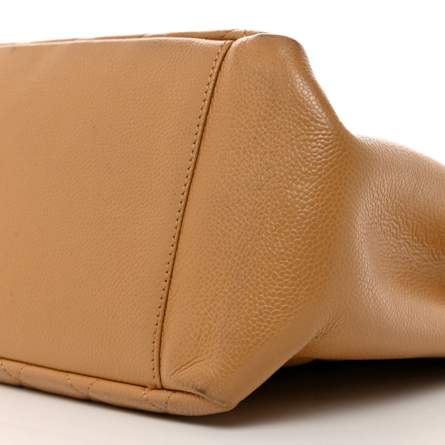 Caviar Quilted Grand Shopping Tote GST Beige Clair