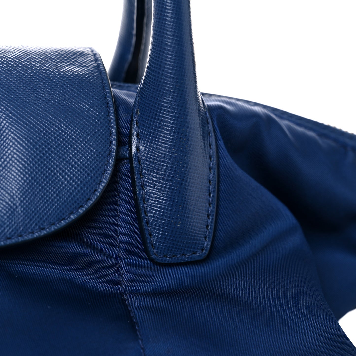 Tessuto Nylon Saffiano Tote Bluette