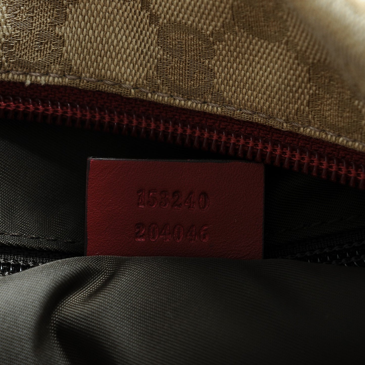 GG Monogram Web Medium Collapsable Carry On Duffle Beige Red
