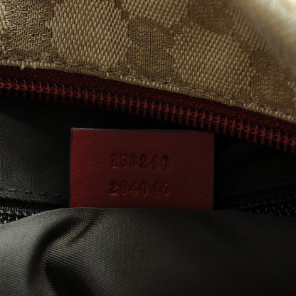 Gucci GG Monogram Web Medium Collapsable Carry On Duffle Beige Red 7 of 7