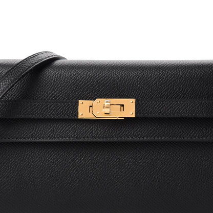 Hermes Epsom Kelly Wallet To Go Black 10 of 11