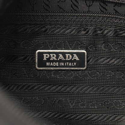 Prada Tessuto Nylon Beaded Bag Black 5 of 13