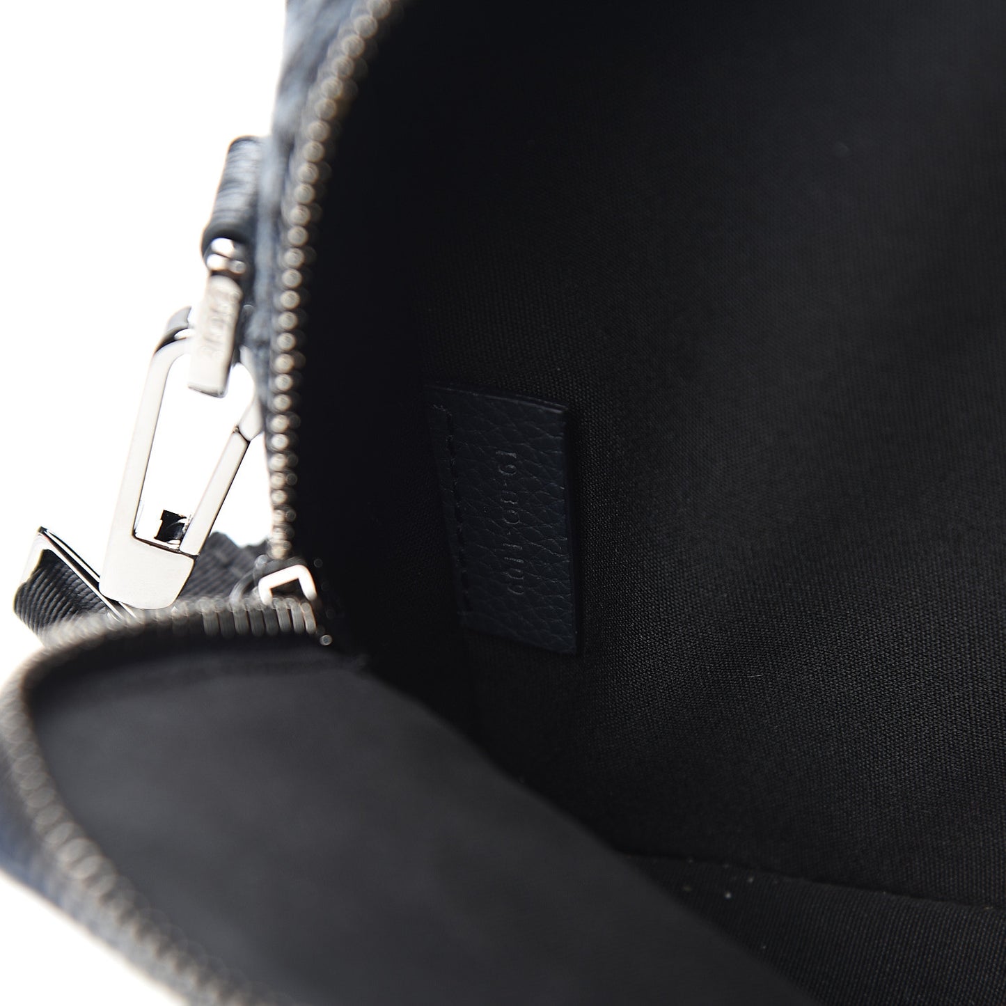HOMME Oblique Jacquard Safari Messenger Navy Blue