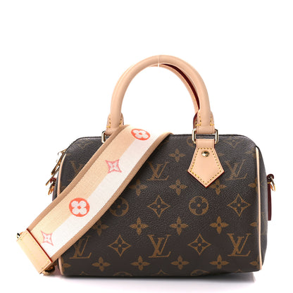 Louis Vuitton Monogram Speedy Bandouliere 20 Pink Orange 1 of 12