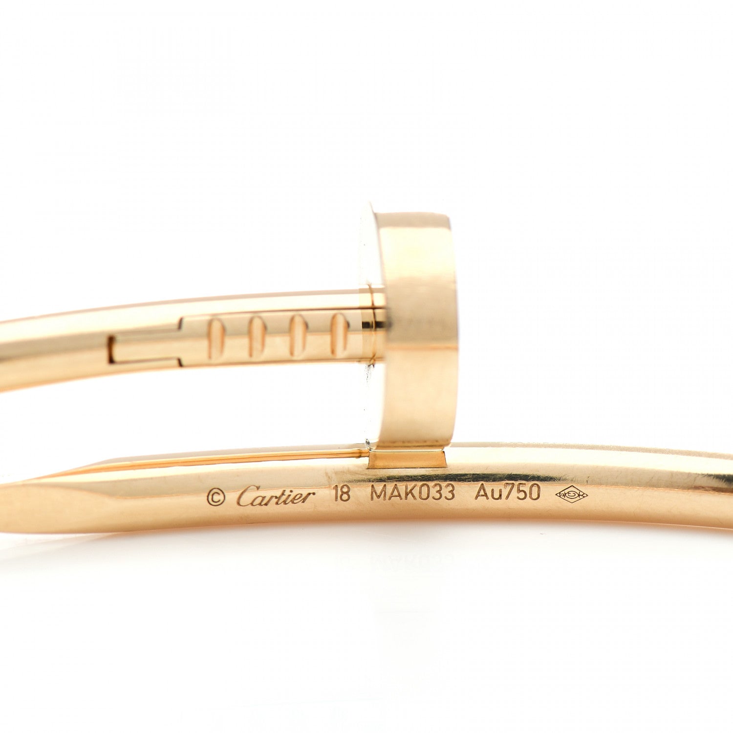 Cartier 18K Yellow Gold Juste Un Clou Bracelet 18 4 of 5