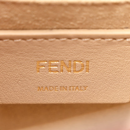 Fendi Vitello Liberty FF 1974 Embossed Small Kan I Shoulder Bag Fragola 7 of 11