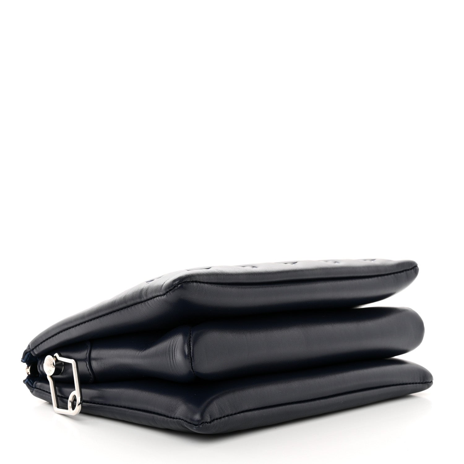 Louis Vuitton Lambskin Embossed Monogram Coussin PM Navy 4 of 12