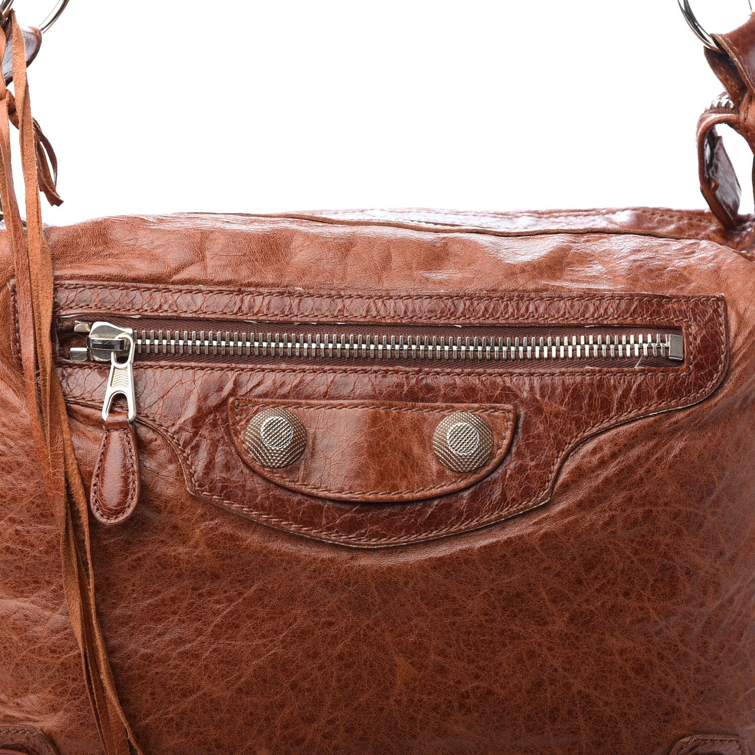 Balenciaga Agneau Giant 21 Silver Hardware Day Hobo Sienna 7 of 9