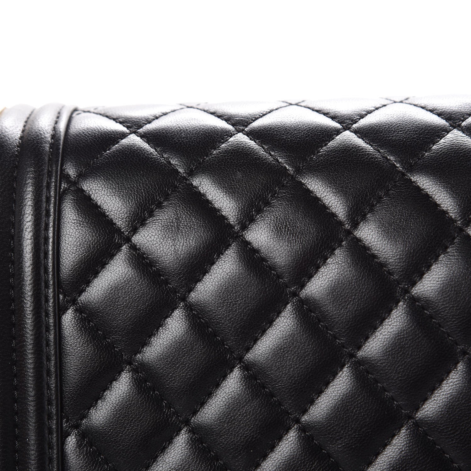 Chanel Lambskin Quilted Medium Boy Flap Black 8 of 13