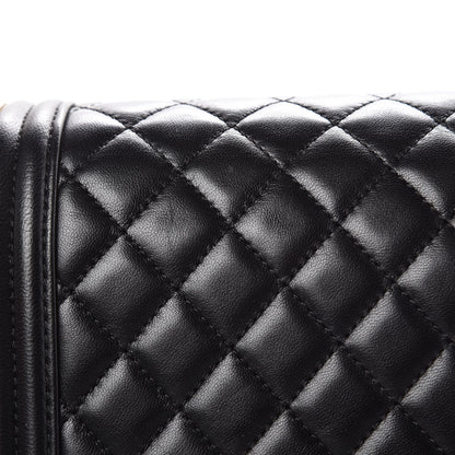 Chanel Lambskin Quilted Medium Boy Flap Black 8 of 13