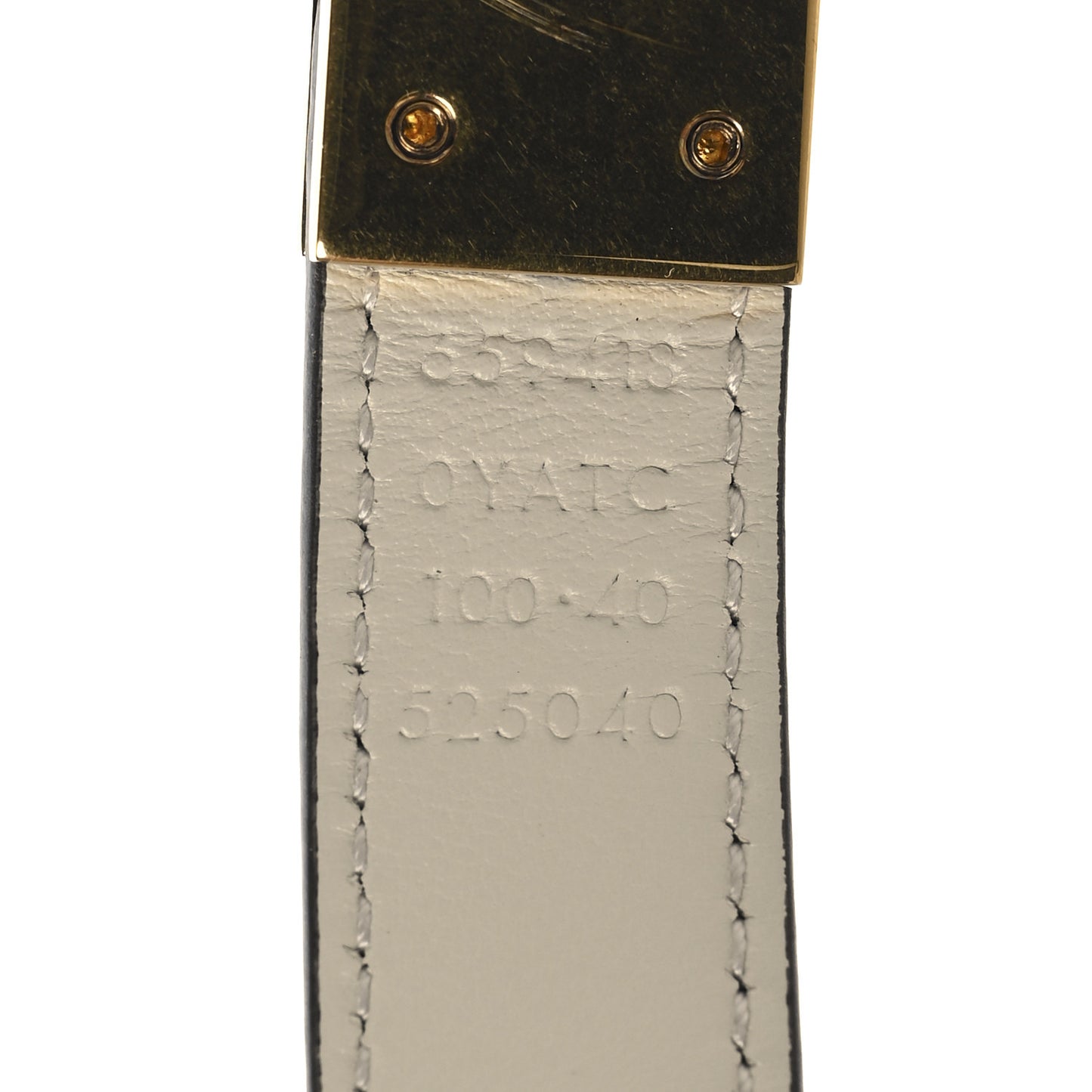 Plutone Calfskin Double G Reversible Belt 100 40 Black White