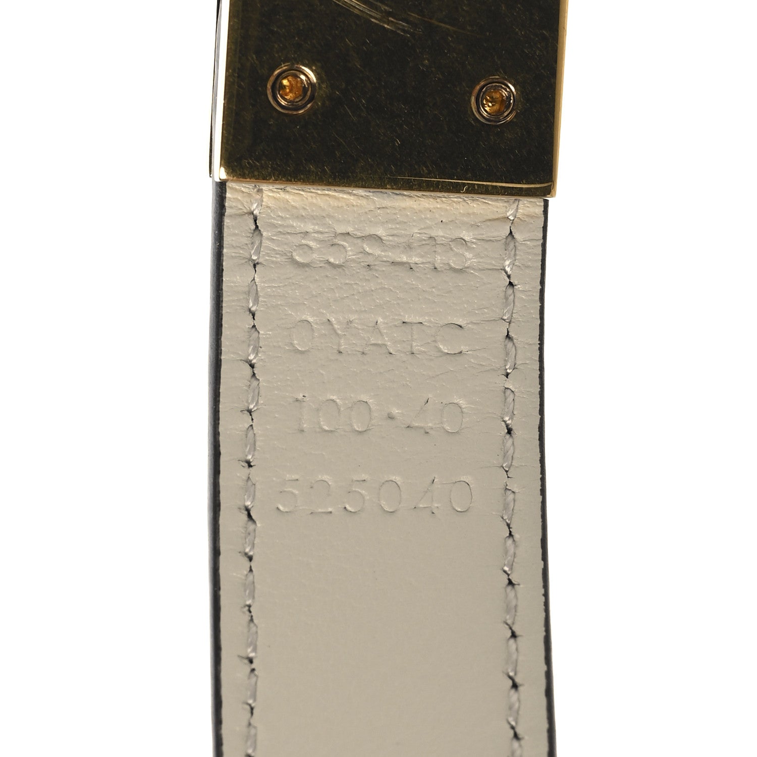 Gucci Plutone Calfskin Double G Reversible Belt 100 40 Black White 5 of 8