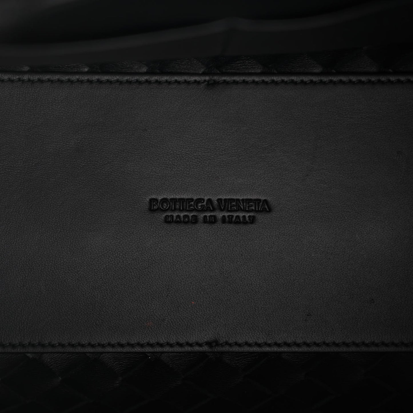 Nappa Intrecciato Medium Andiamo Shoulder Bag Black