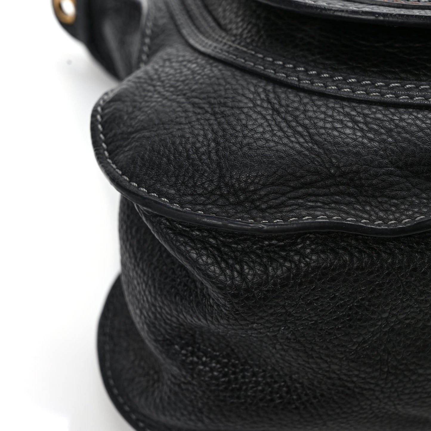 Calfskin Medium Marcie Satchel Black