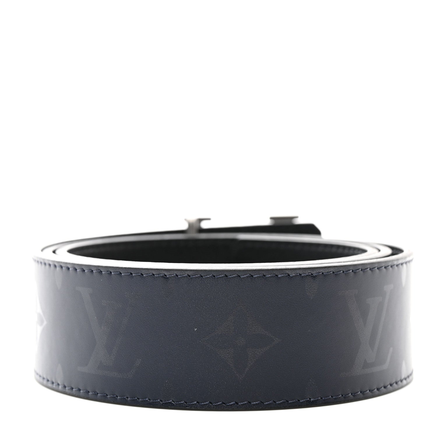 Louis Vuitton Calfskin Illusion Monogram 40mm LV Pyramide Belt 90 36 Black 2 of 5