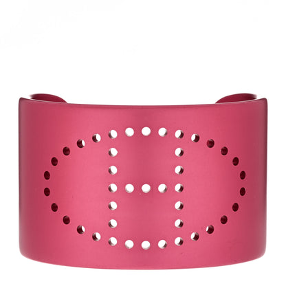 Hermes Aluminium Evelyne Sunset Cuff Bracelet T3 Rose Couture 1 of 4