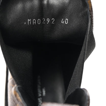 Louis Vuitton Patent Monogram LV Beaubourg Ankle Boots 40 Black 9 of 10