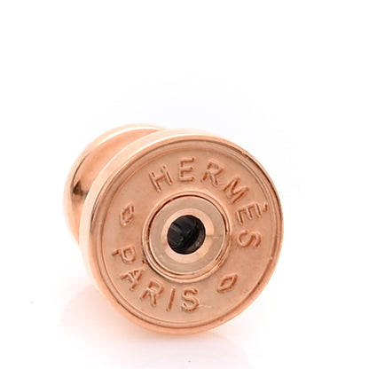 Hermes Rose Gold Lacquered Mini Pop H Earrings Vert Fizz 4 of 6