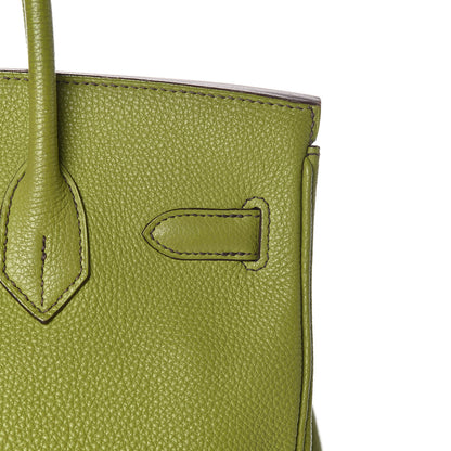 Hermes Togo Birkin 30 Vert Anis 33 of 44