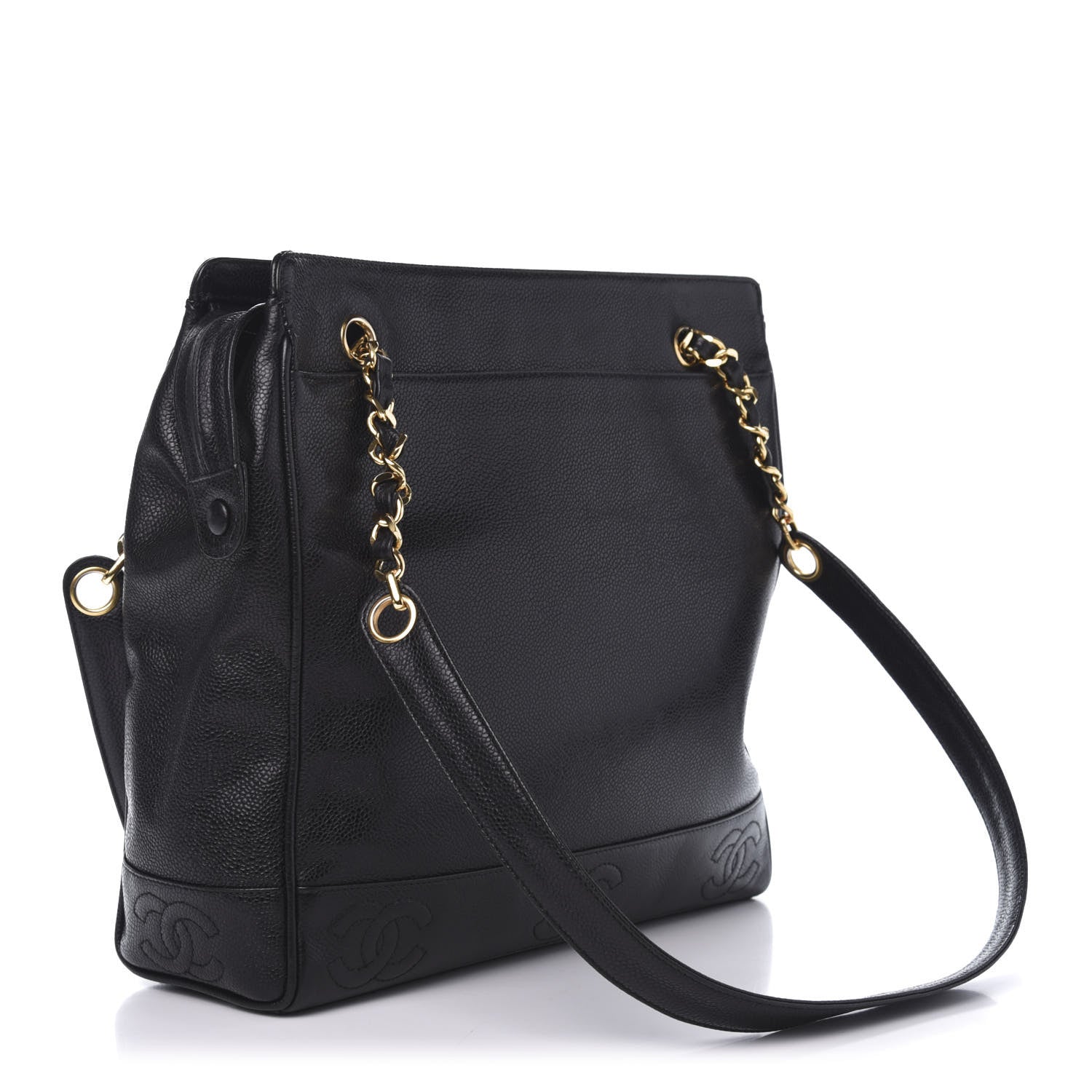 Chanel Caviar CC Shoulder Bag Black 3 of 10