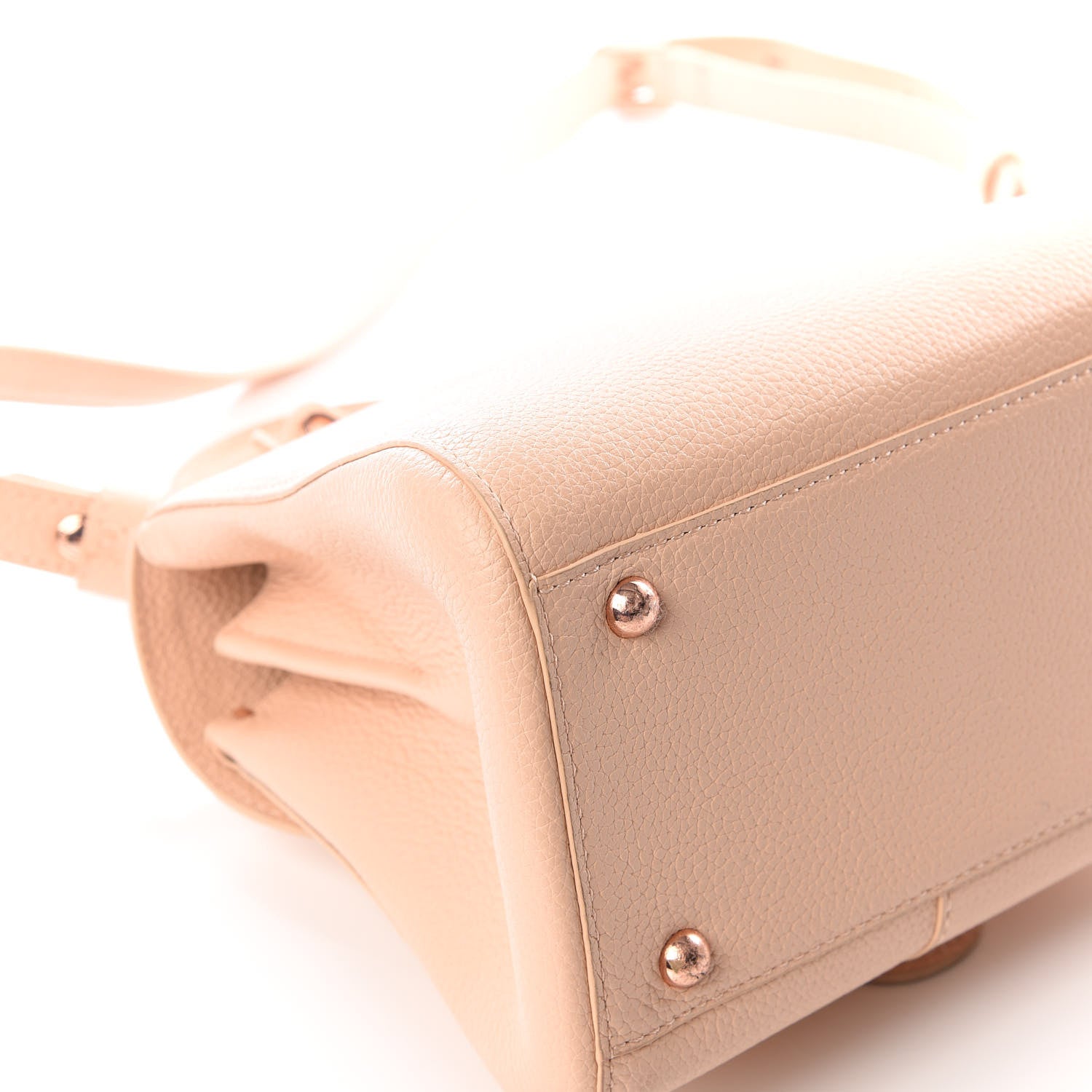 Delvaux Grained Calfskin Mini Brillant Satchel Nude 7 of 12