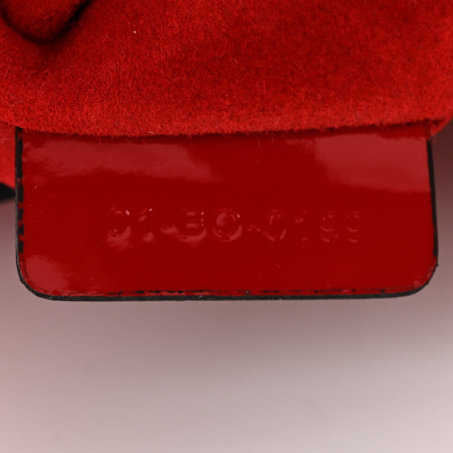 Patent Mini Saddle Bag Red