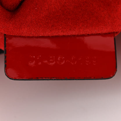 Christian Dior Patent Mini Saddle Bag Red 7 of 12