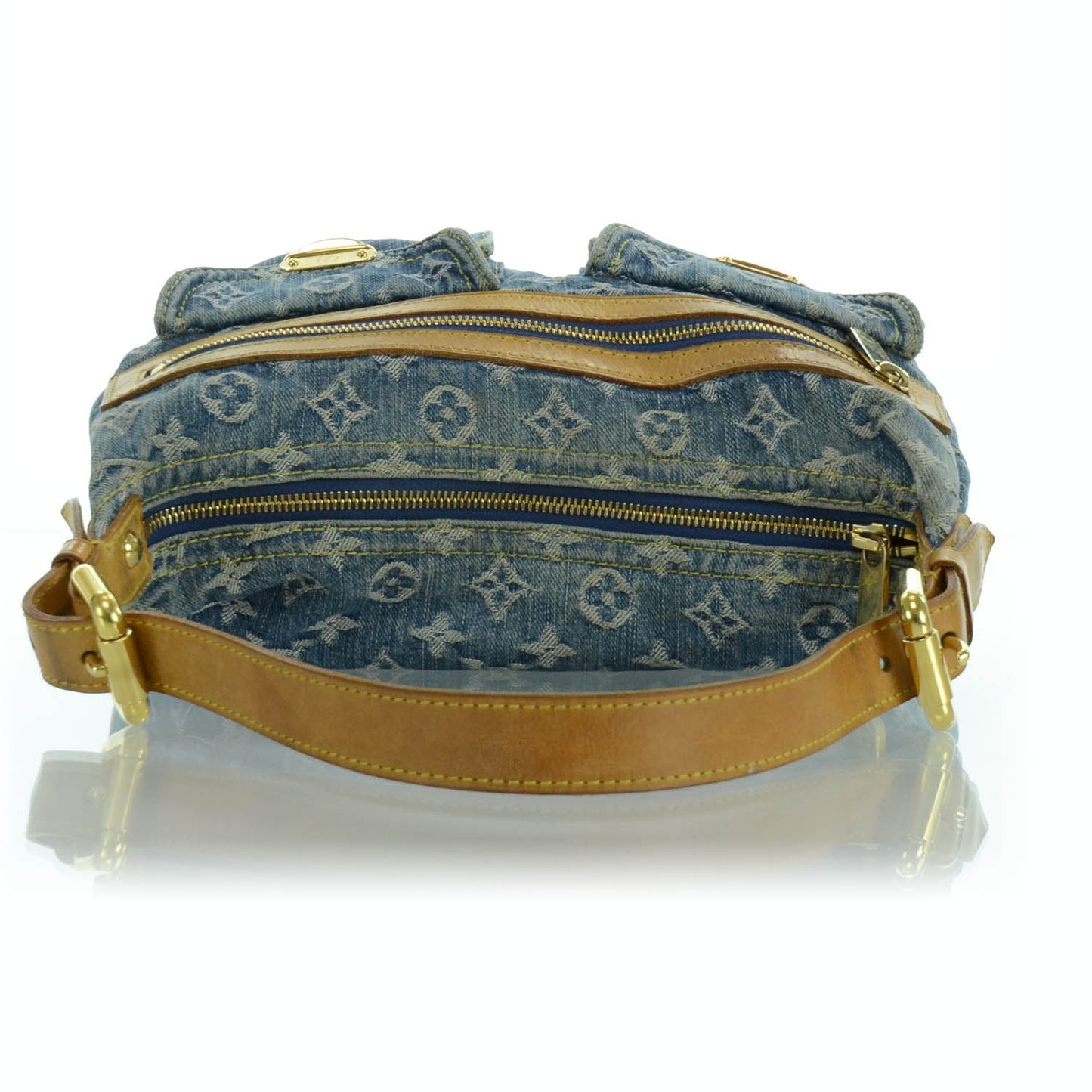 Monogram Denim Baggy PM Blue