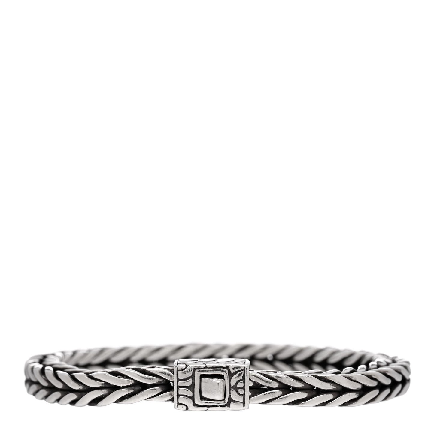 Sterling Silver 6mm Square Classic Chain Bracelet