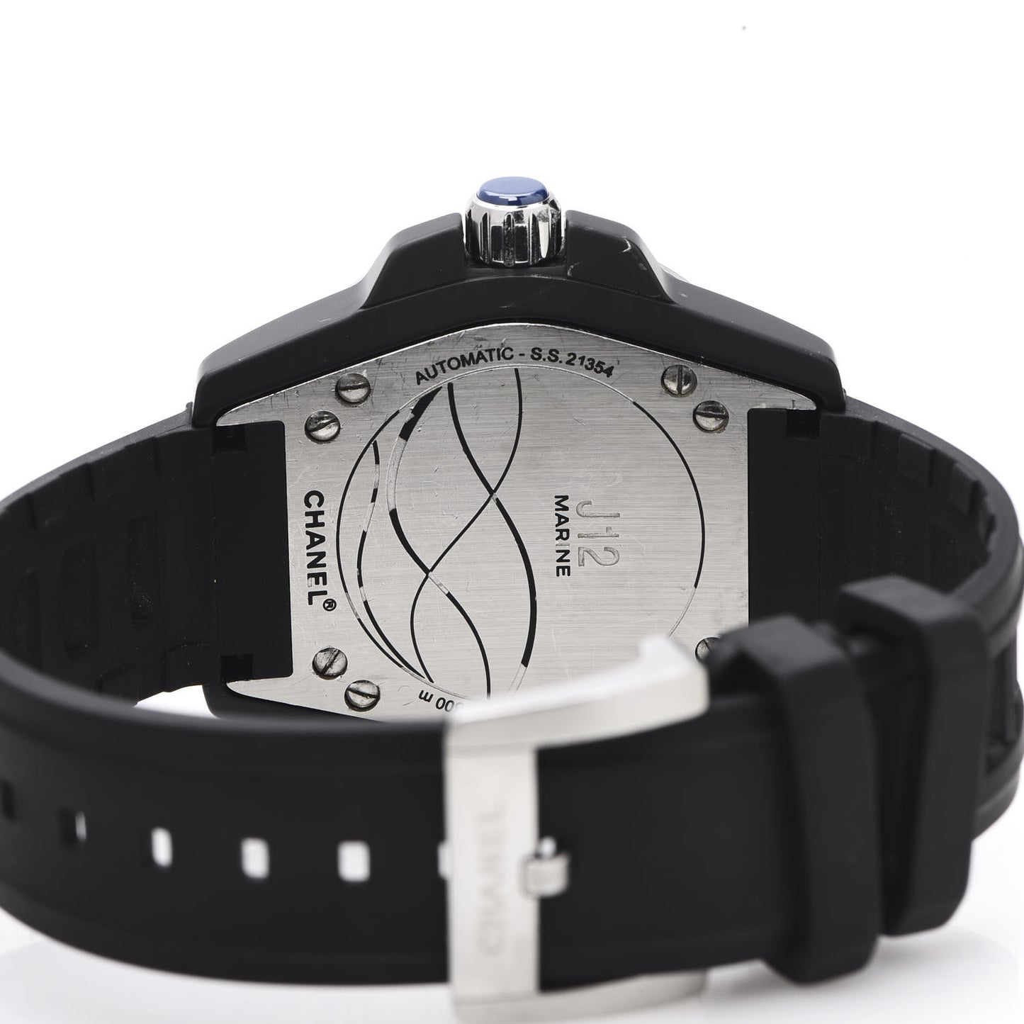 Stainless Steel Ceramic Rubber 41mm J12 Marine Automatic Watch Black