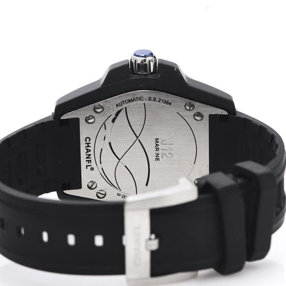 Chanel Stainless Steel Ceramic Rubber 41mm J12 Marine Automatic Watch Black 5 of 7