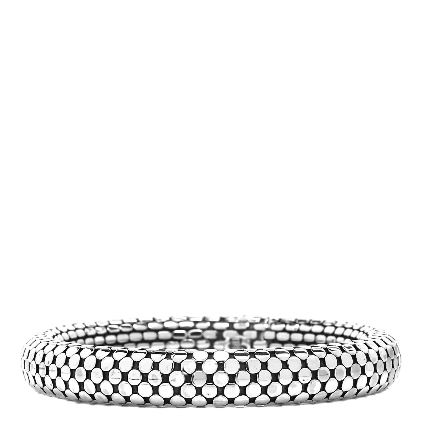 Sterling Silver 10mm Dot Bangle Bracelet