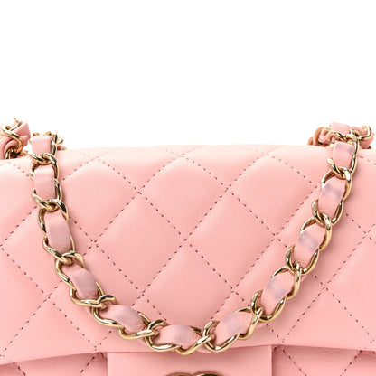 Chanel Lambskin Quilted Mini Rectangular Flap Light Pink 8 of 11